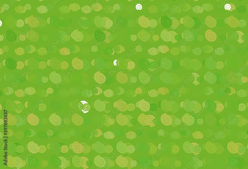 Light Green, Yellow vector background with bent lines. Light Green, Yellow vector background with bent lines.