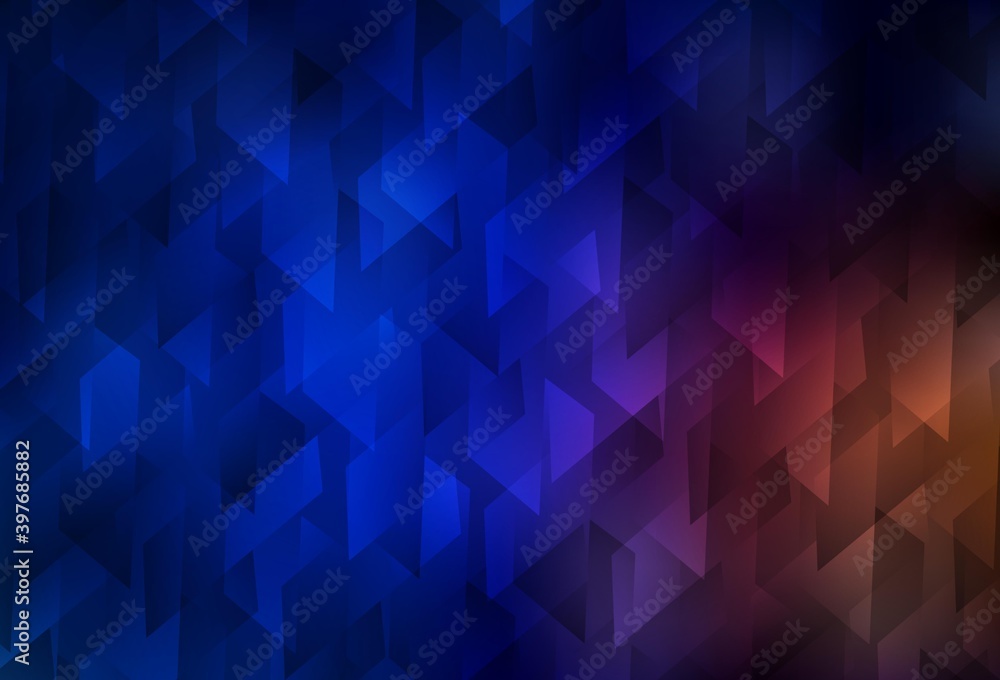 Dark Blue, Red vector background in polygonal style. Dark Blue, Red vector background in polygonal style.