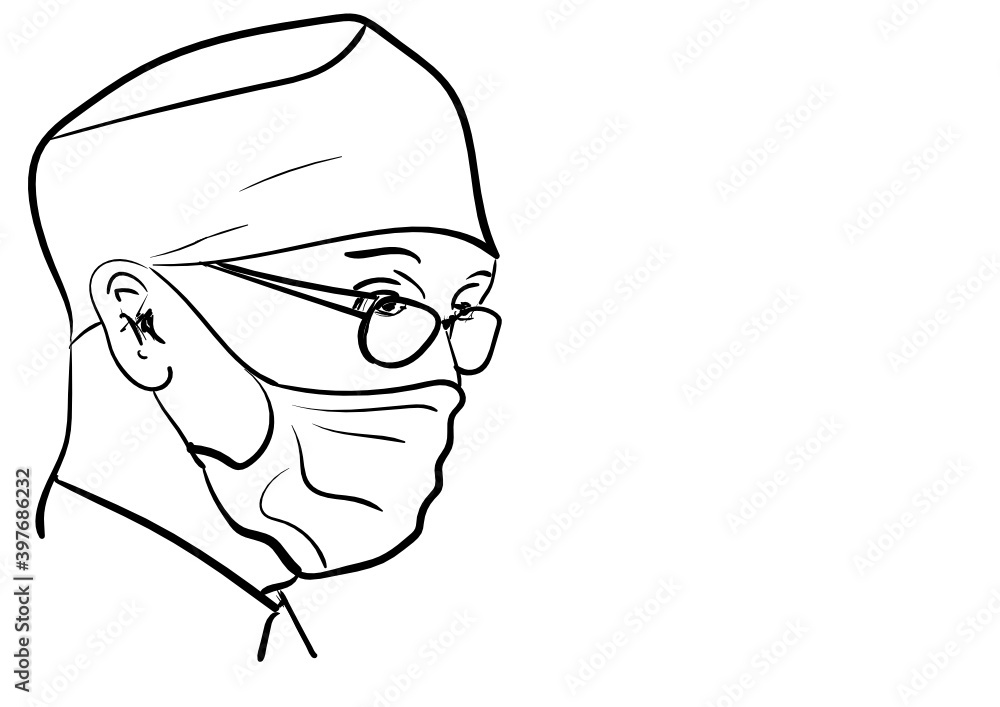 sketch of a person with glasses sketch of a person with glasses