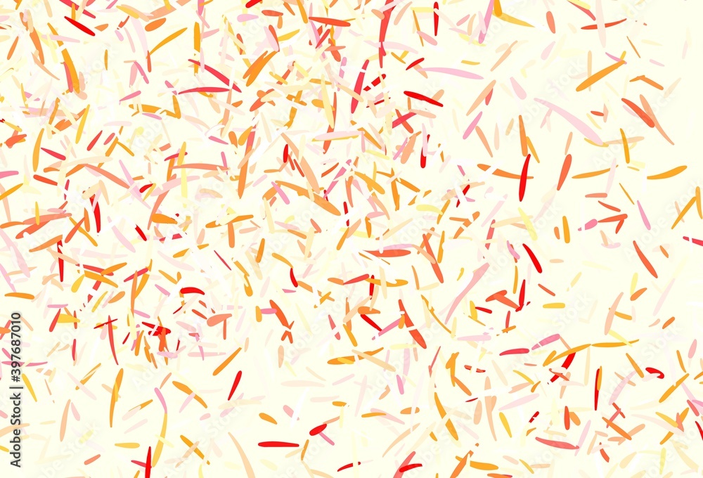 Light Red, Yellow vector pattern with sharp lines. Light Red, Yellow vector pattern with sharp lines.