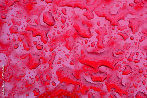 Abstract red liquid background