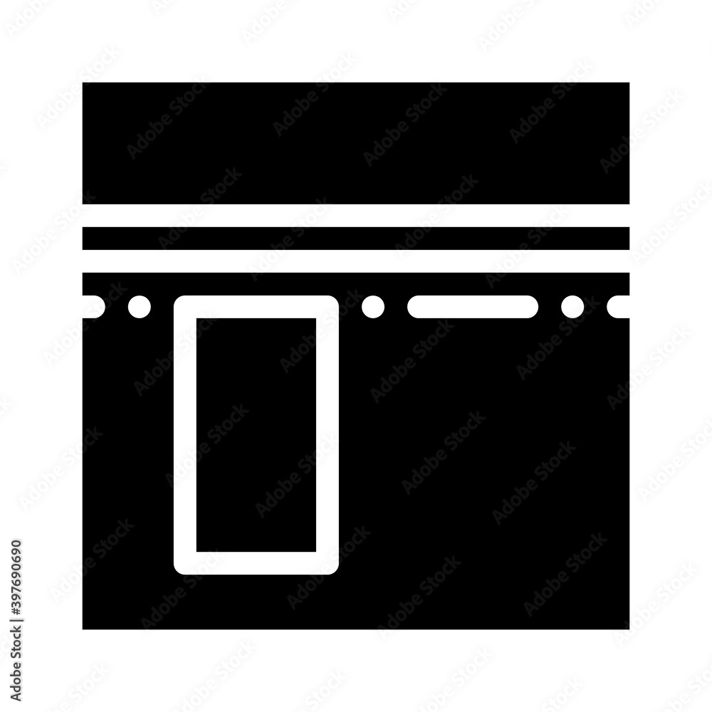 kaaba muslim religion building glyph icon vector illustration kaaba muslim religion building glyph icon vector illustration