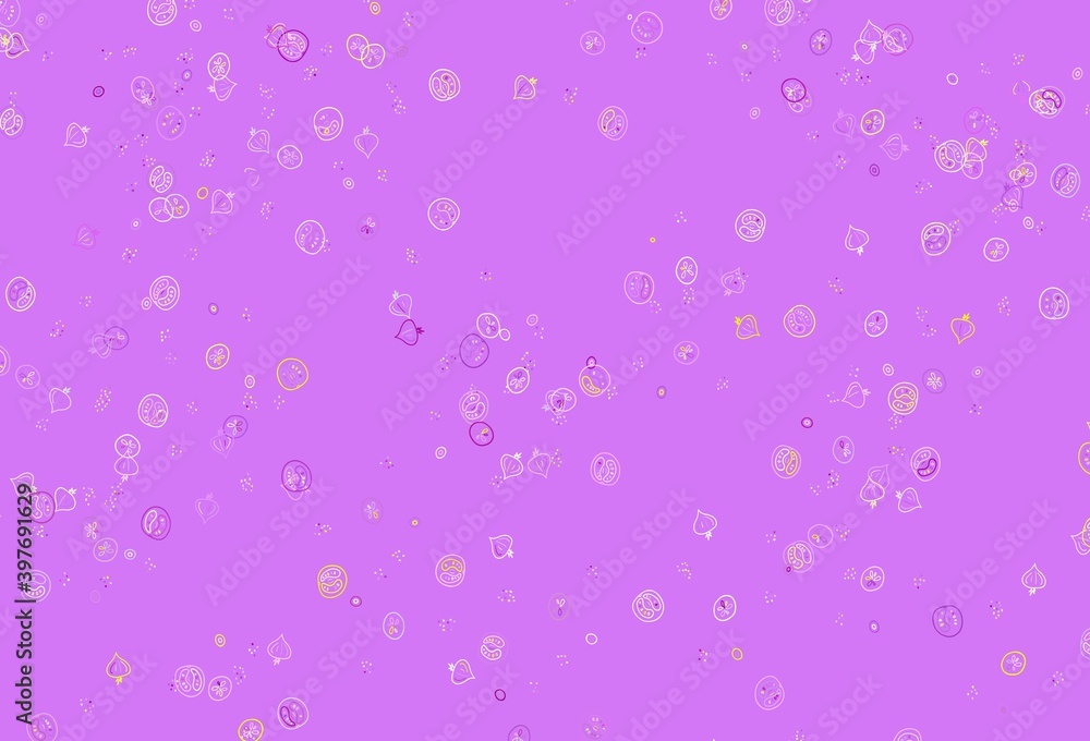 Light Pink, Yellow vector template with organic meal. Light Pink, Yellow vector template with organic meal.