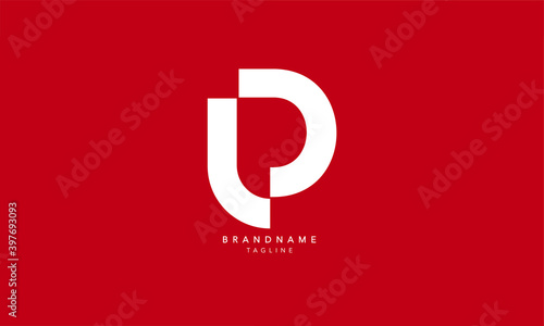 Alphabet letters Initials Monogram logo LP, PL, L and P