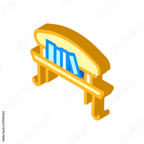 crossbooking service isometric icon vector illustration color