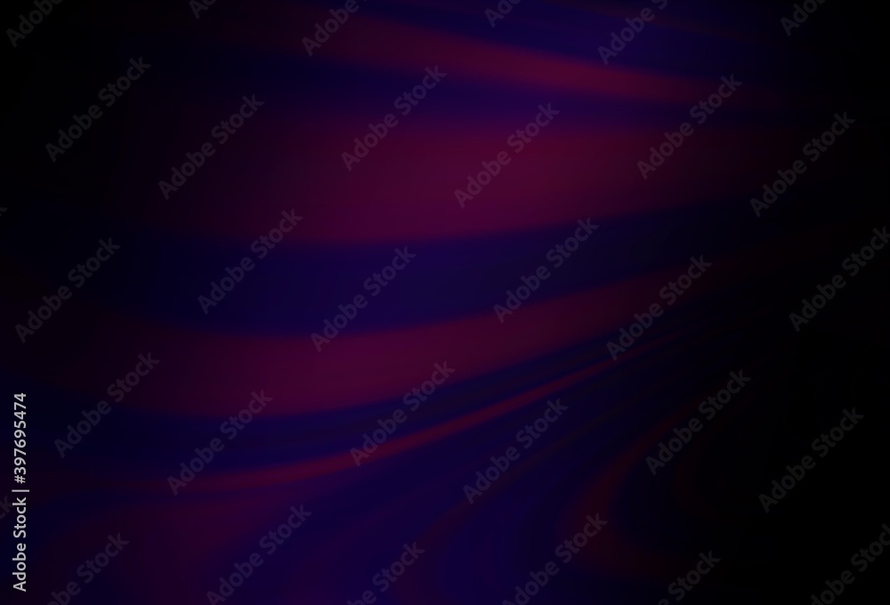 Dark Purple vector template with bubble shapes.