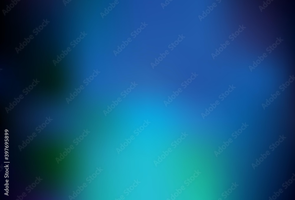 Obraz premium Dark BLUE vector blurred and colored pattern.