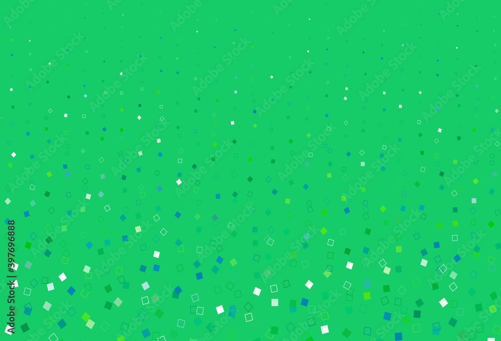 Light Blue, Green vector template with square style. Light Blue, Green vector template with square style.