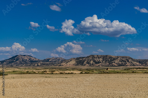 Desert Landscape in Bardenas Reales  Spain