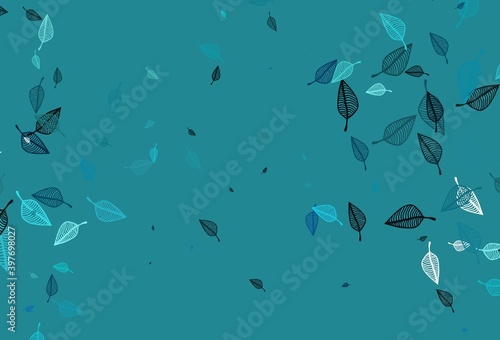Light BLUE vector doodle pattern.