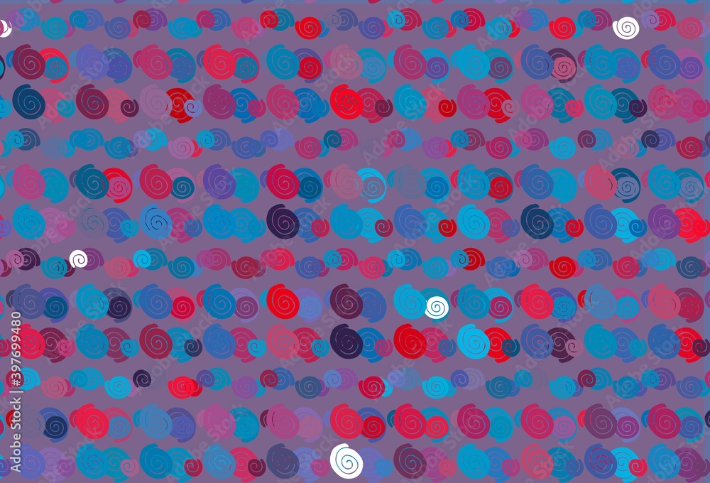 Light Blue, Red vector pattern with lamp shapes. Light Blue, Red vector pattern with lamp shapes.
