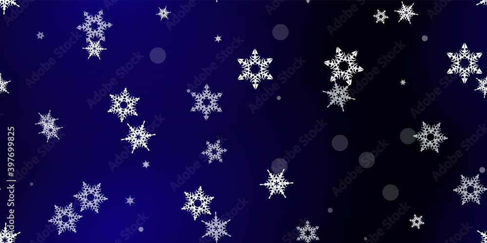 Falling Snowflakes seamless pattern flying snow Falling Snowflakes seamless pattern flying snow