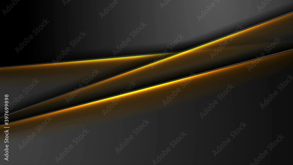 Abstract black motion background with orange neon glowing stripes. Seamless looping. Video animation Ultra HD 4K 3840x2160 Abstract black motion background with orange neon glowing stripes. Seamless looping. Video animation Ultra HD 4K 3840x2160