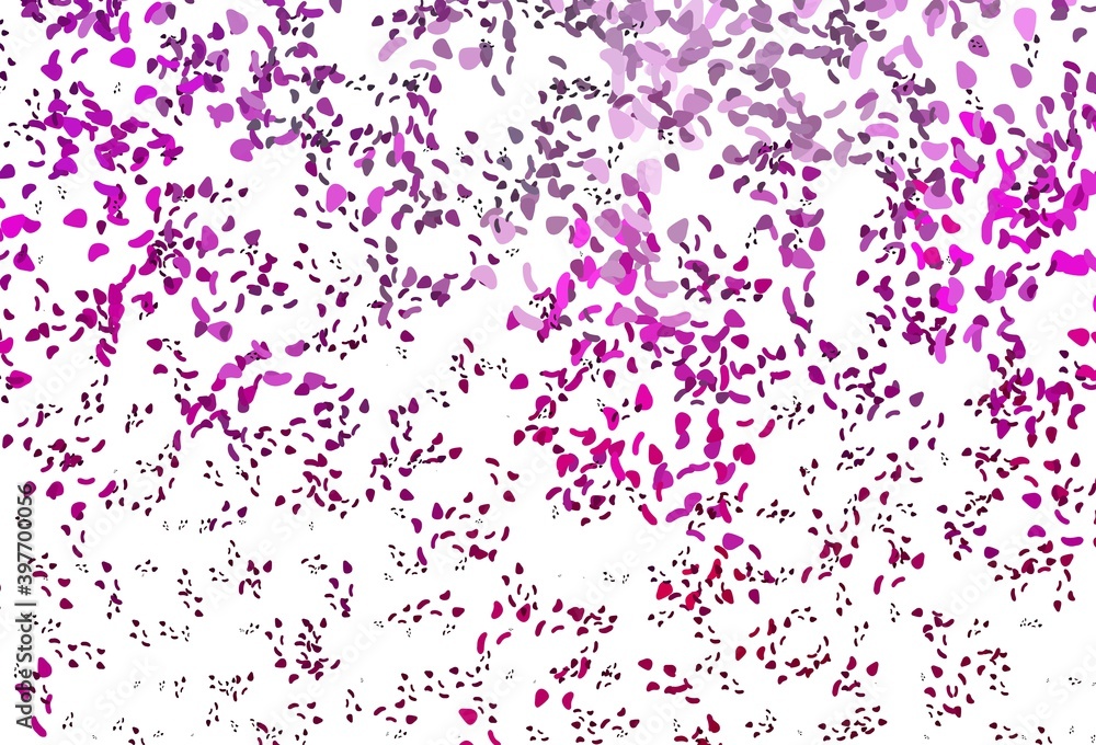 Naklejka premium Light Pink vector pattern with chaotic shapes.
