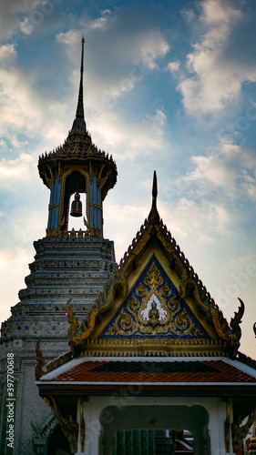 December-4-2020 : Bangkok, Thailand Wat Phra Kaew, in English the Temple of the Emerald Buddha and officially as Wat Phra Si Rattana Satsadaram.  © Veruree