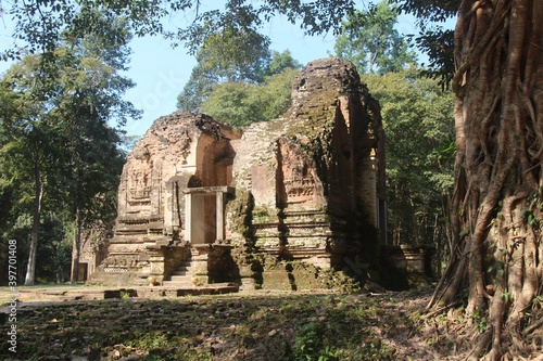 Cambodia. Sambor Prei Kuk was built in the 7th - 8th century. Hindu temples before the Angkor period. Kampong Thom city. Kampong Thom province