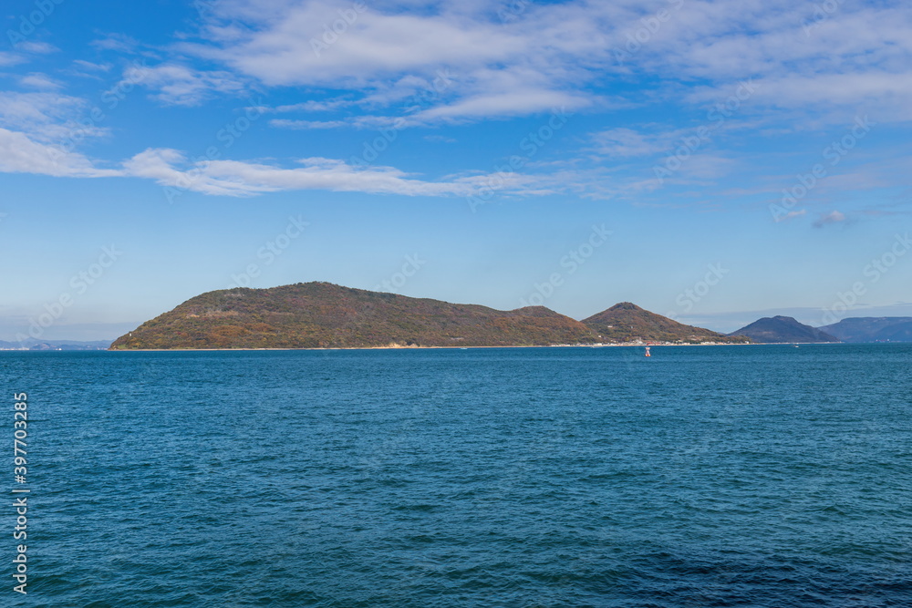 Megi island in the seto inland sea , Takamatsu city, kagawa, Shikoku, Japan Megi island in the seto inland sea , Takamatsu city, kagawa, Shikoku, Japan