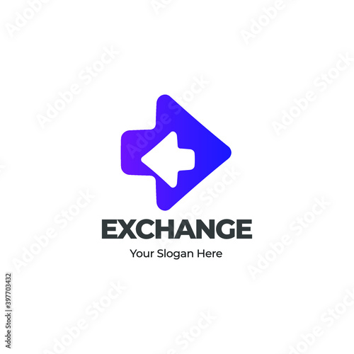 Exchange logo for business company. Simple Exchange logotype idea design. Corporate identity concept. Free Download Exchange logo for business company. Simple Exchange logotype idea design. Corporate identity concept. - GFXLoad