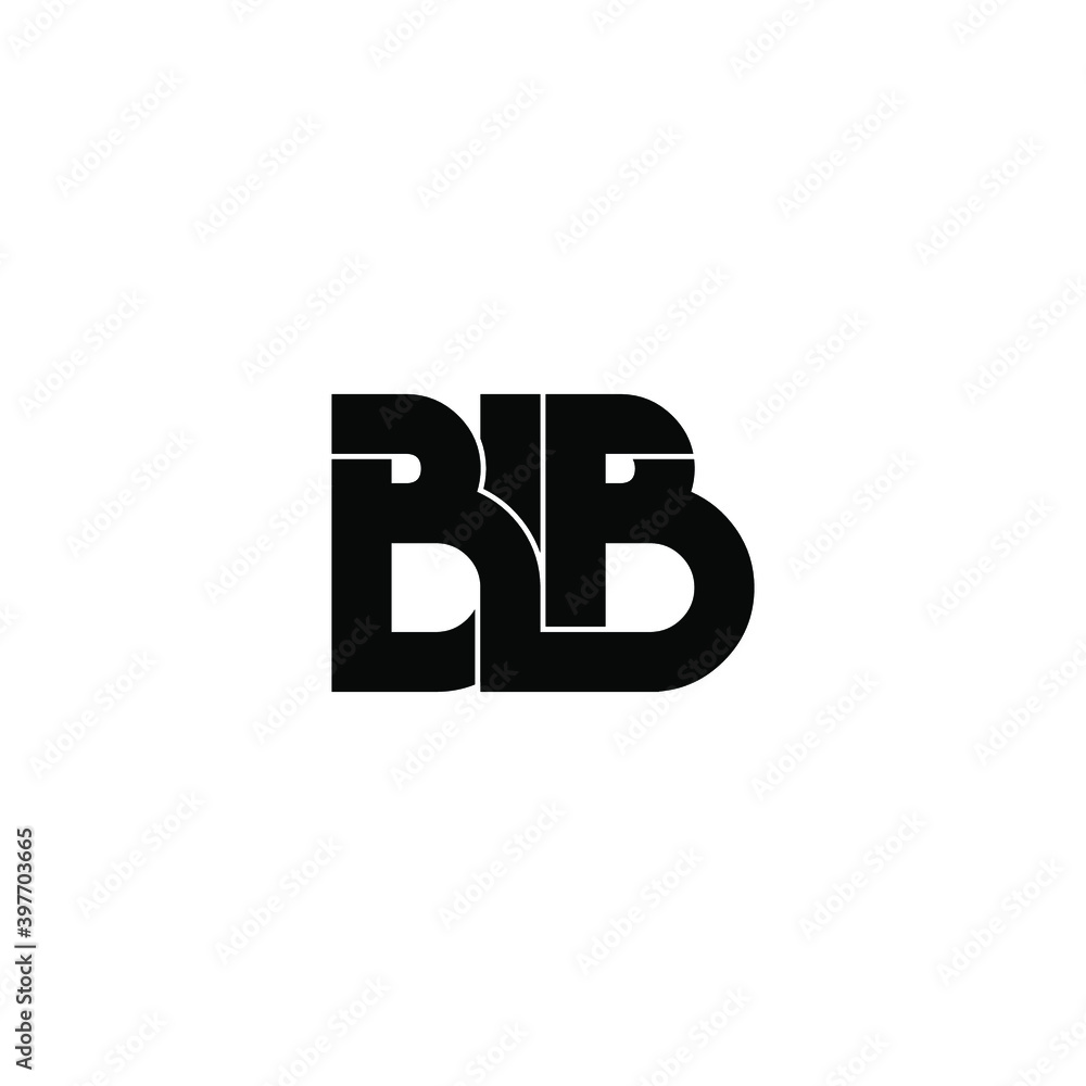 blb letter original monogram logo design Stock Vector | Adobe Stock