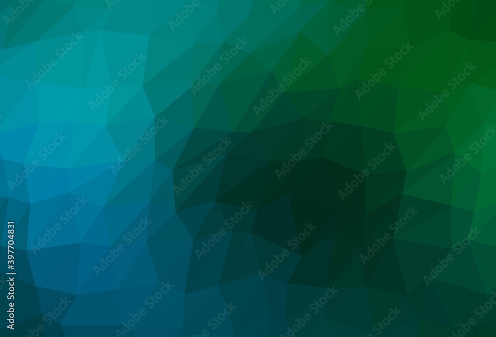 Dark Blue, Green vector blurry triangle pattern. Dark Blue, Green vector blurry triangle pattern.