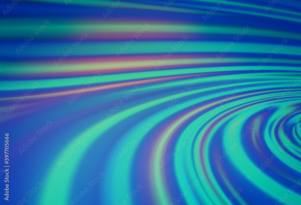 Light BLUE vector backdrop with bent lines. Light BLUE vector backdrop with bent lines.