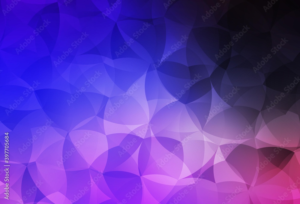 Obraz premium Dark Pink, Blue vector triangle mosaic template.