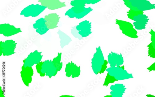 Light Green vector background with abstract shapes.