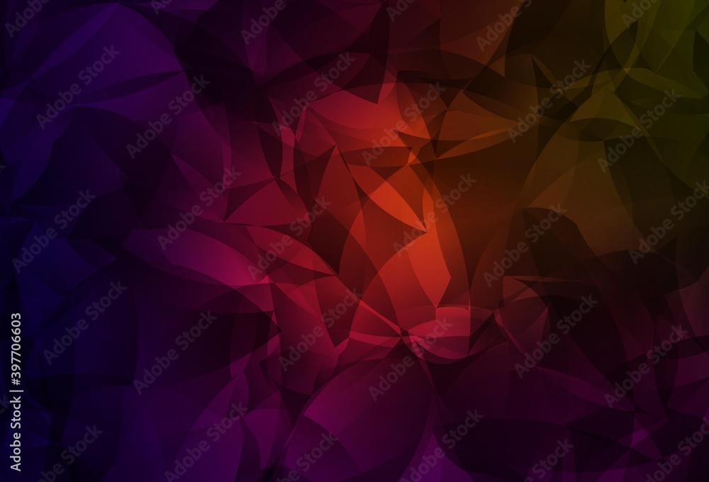Dark Green, Red vector abstract mosaic backdrop. Dark Green, Red vector abstract mosaic backdrop.