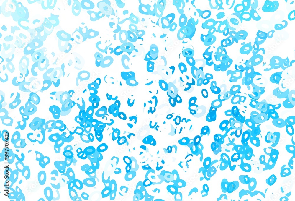 Light Blue, Yellow vector template with circles. Light Blue, Yellow vector template with circles.
