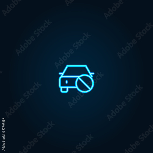 Car Disabled- Pictograph | Line Icon