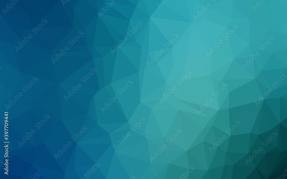 Light BLUE vector shining triangular template. Light BLUE vector shining triangular template.