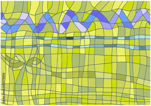 Fundo abstrato - vitral mosaico