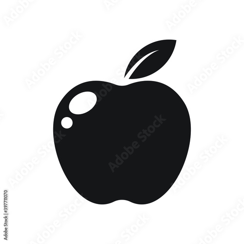 Apple icon design. Apple fruit. isolated on white background