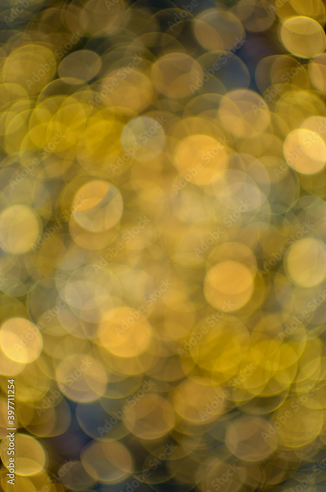 Abstract of colored lights of festive lighting