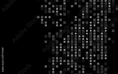 Dark Silver, Gray vector layout with lines, rectangles.