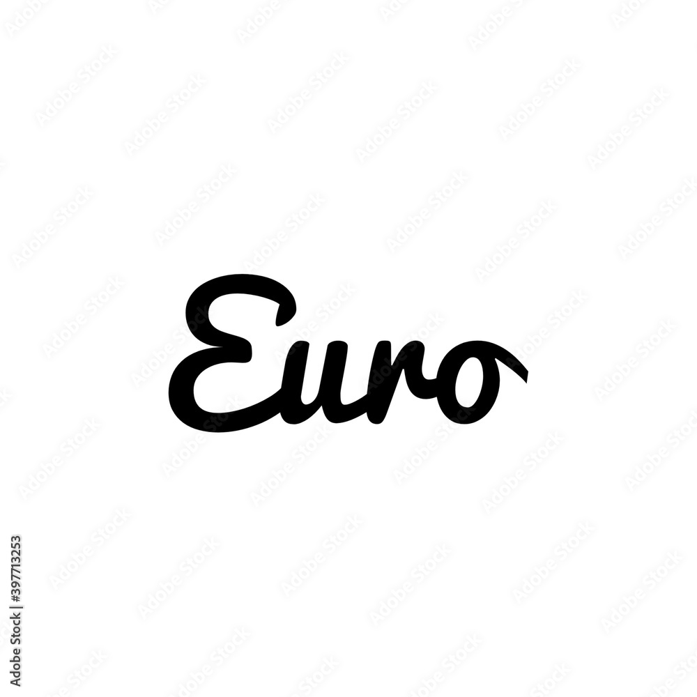 ''Euro'' Lettering ''Euro'' Lettering