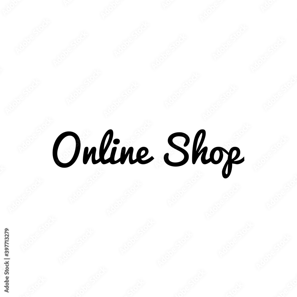 ''Online shop'' Lettering ''Online shop'' Lettering
