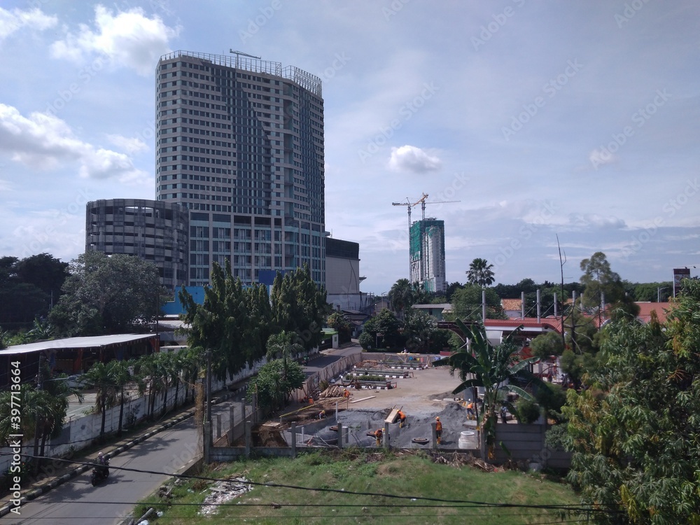 Obraz premium South Gate Building Is Being Built, on November 4th 2020, in Jakarta, Indonesia