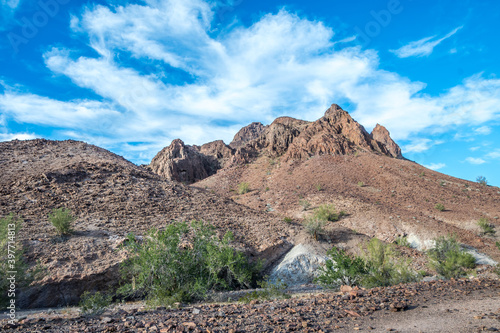 An overlooking view of nature in Yuma, Arizona