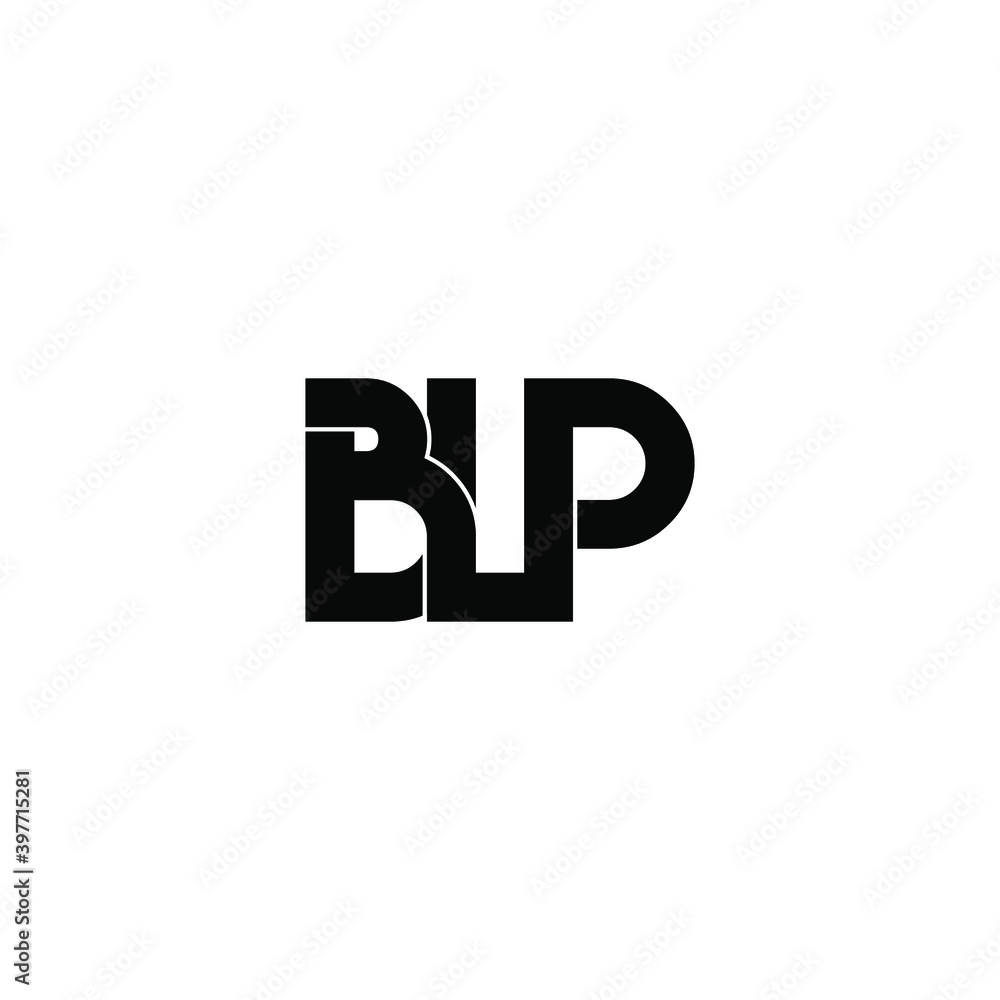 blp letter original monogram logo design