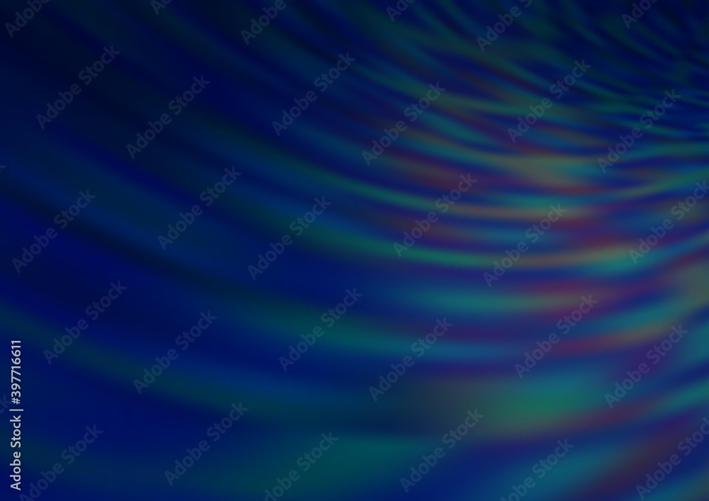 Dark BLUE vector glossy bokeh pattern. Dark BLUE vector glossy bokeh pattern.