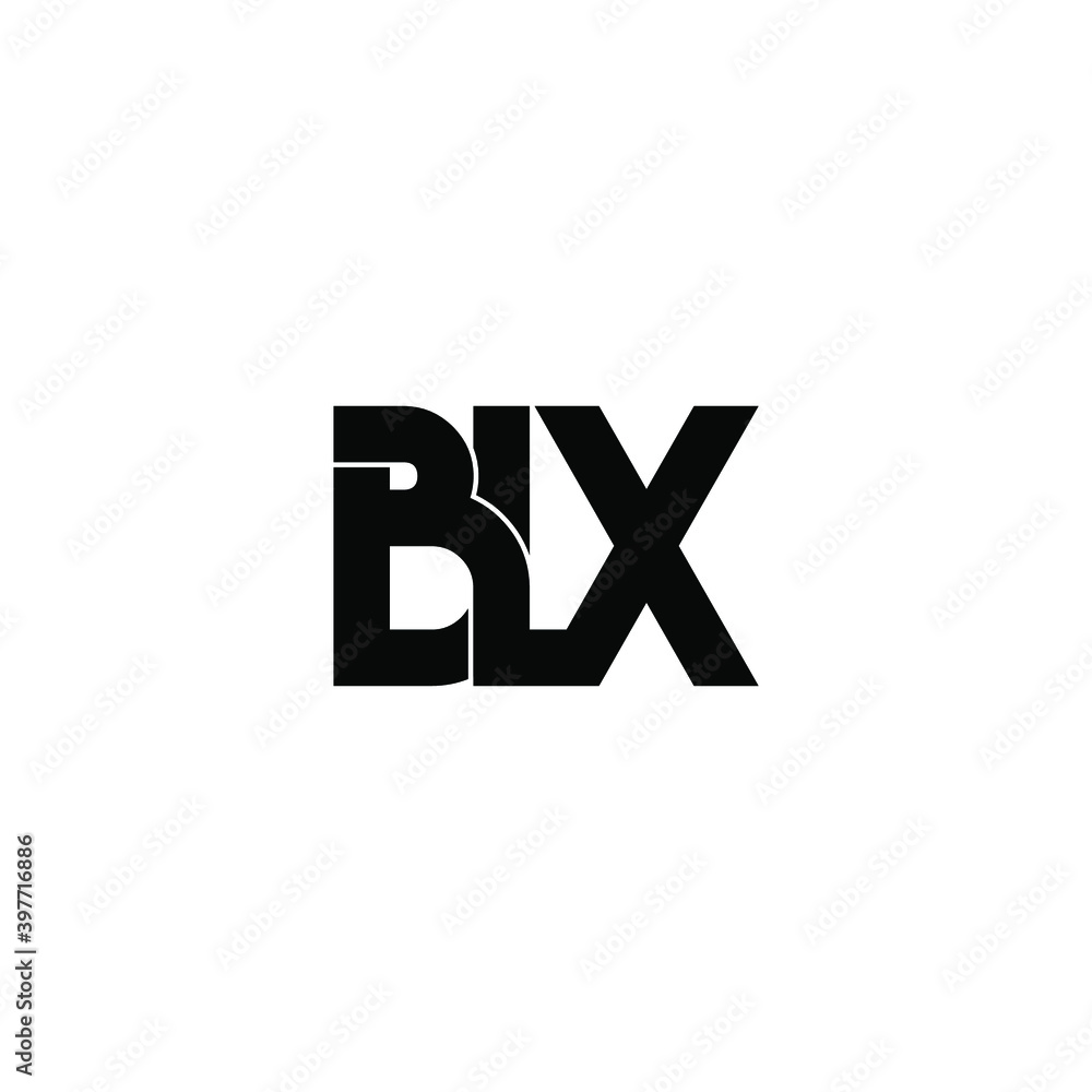 blx letter original monogram logo design blx letter original monogram logo design