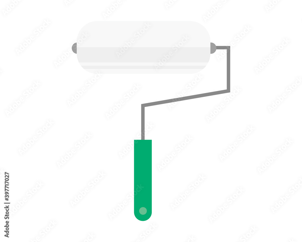 Vector illustration of paint and brush . Vector illustration of paint and brush .
