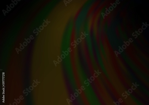 Dark Black vector glossy abstract template.