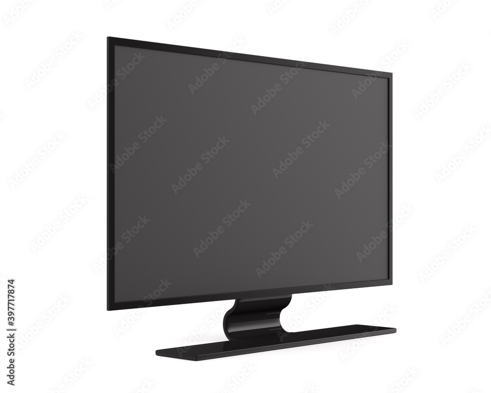 tv on white background. Isolated 3D illustration tv on white background. Isolated 3D illustration