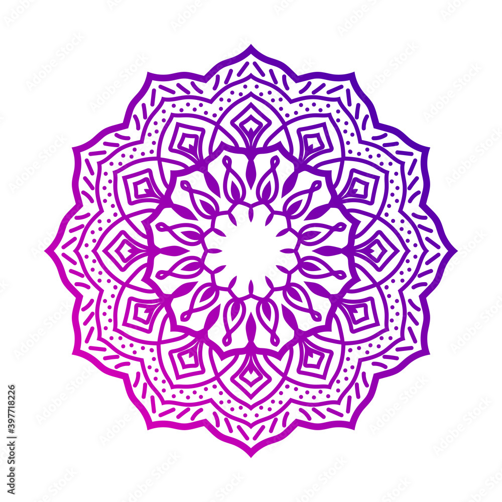 isolated mandala art. ethnic decorative round vector design element