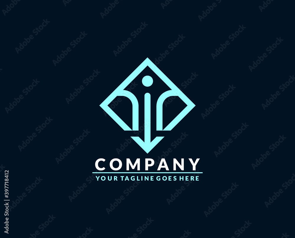 M logo in hexagon. M monogram. M letter company logo icon vector Design Template M logo in hexagon. M monogram. M letter company logo icon vector Design Template