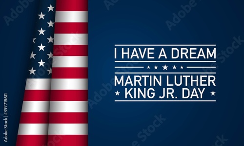 Martin Luther King Jr. Day Background. Vector Illustration.