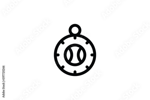 Baseball Outline Icon - Stopwatch