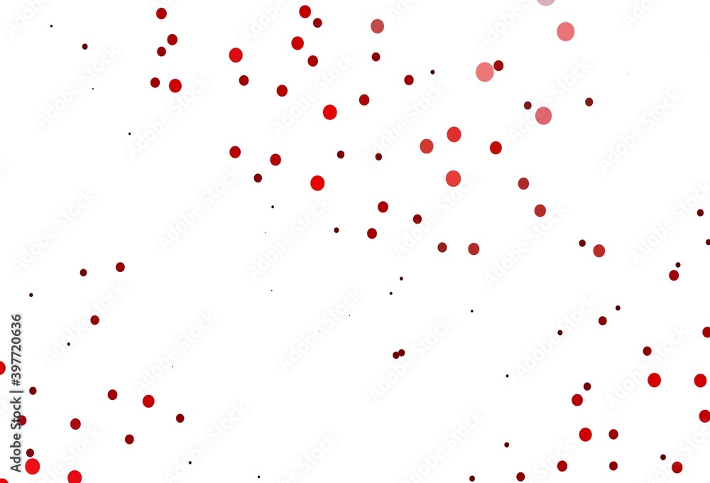 Light Red vector layout with circle shapes.